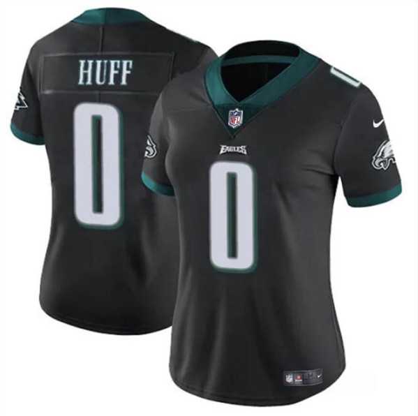 Women%27s Philadelphia Eagles #0 Bryce Huff Black Vapor Untouchable Limited Football Stitched Jersey Dzhi